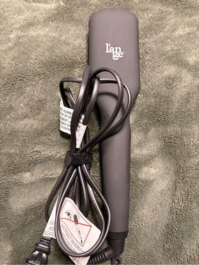 Lange Black Paddle Hair Brush with Rose Gold Controls